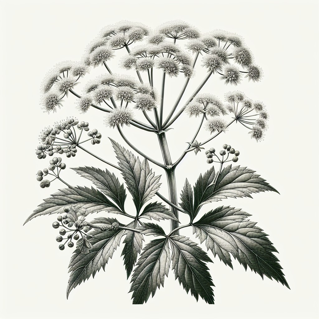 ŻANKIEL ZWYCZAJNY (SANICULA EUROPAEA)