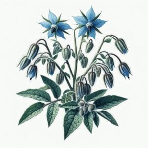 OGÓRECZNIK LEKARSKI (BORAGO OFFICINALIS)