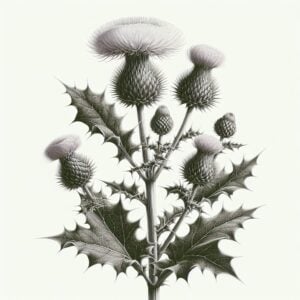 OSTROŻEŃ WARZYWNY (CIRSIUM OLERACEUM)