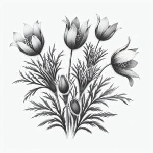 SASANKA ŁĄKOWA (PULSATILLA PRATENSIS)