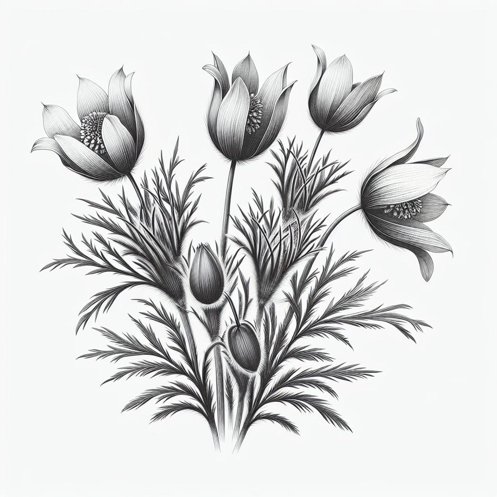 SASANKA ŁĄKOWA (PULSATILLA PRATENSIS)
